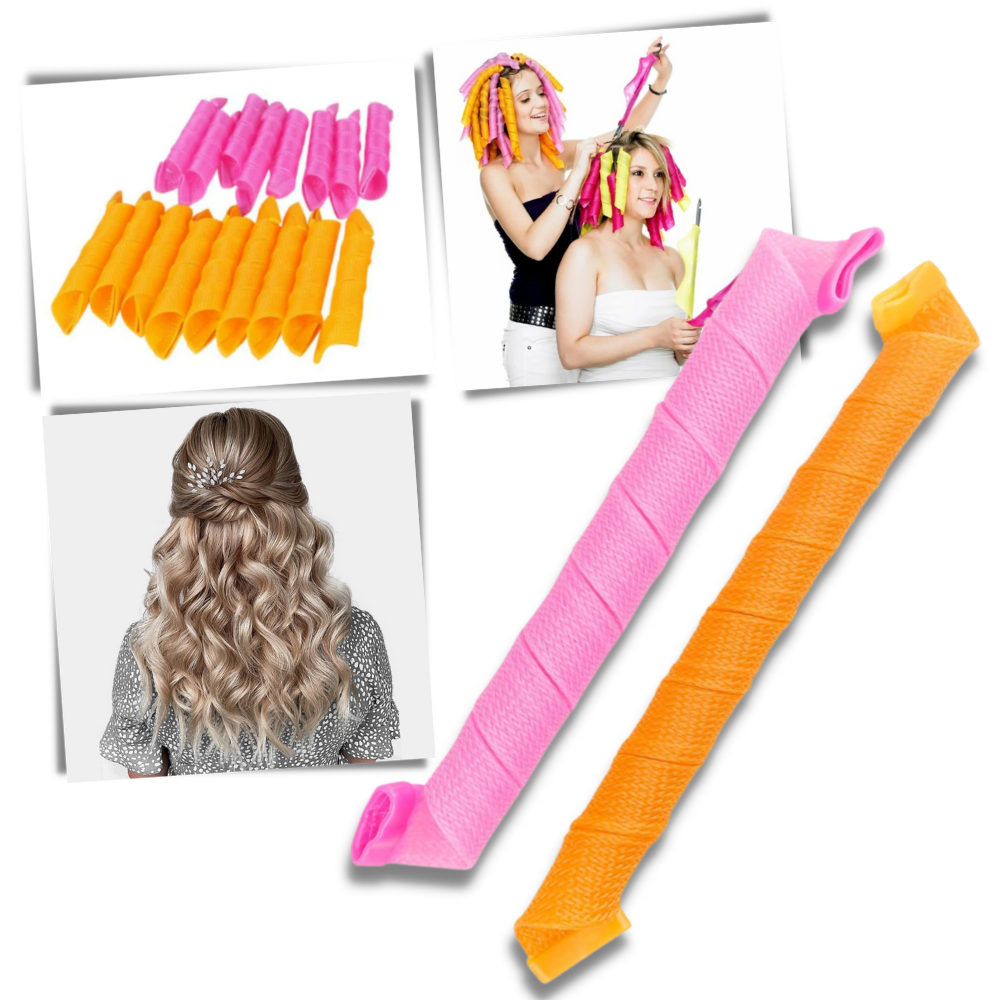 Heatless Curly Hair Roller Kit
