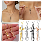 Hug Love Couple Necklace