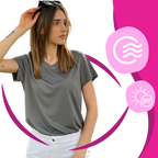 Instant Cooling V-neck Shirts Women