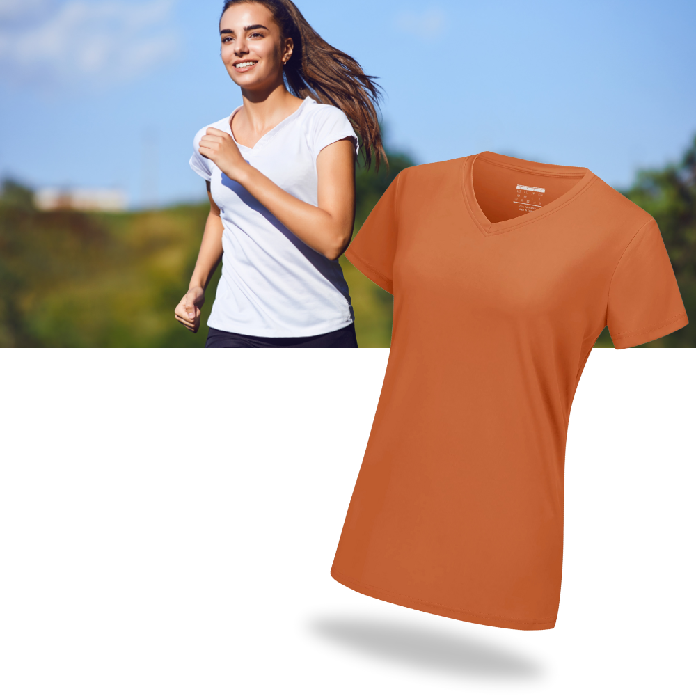 Instant Cooling V-neck Shirts Women