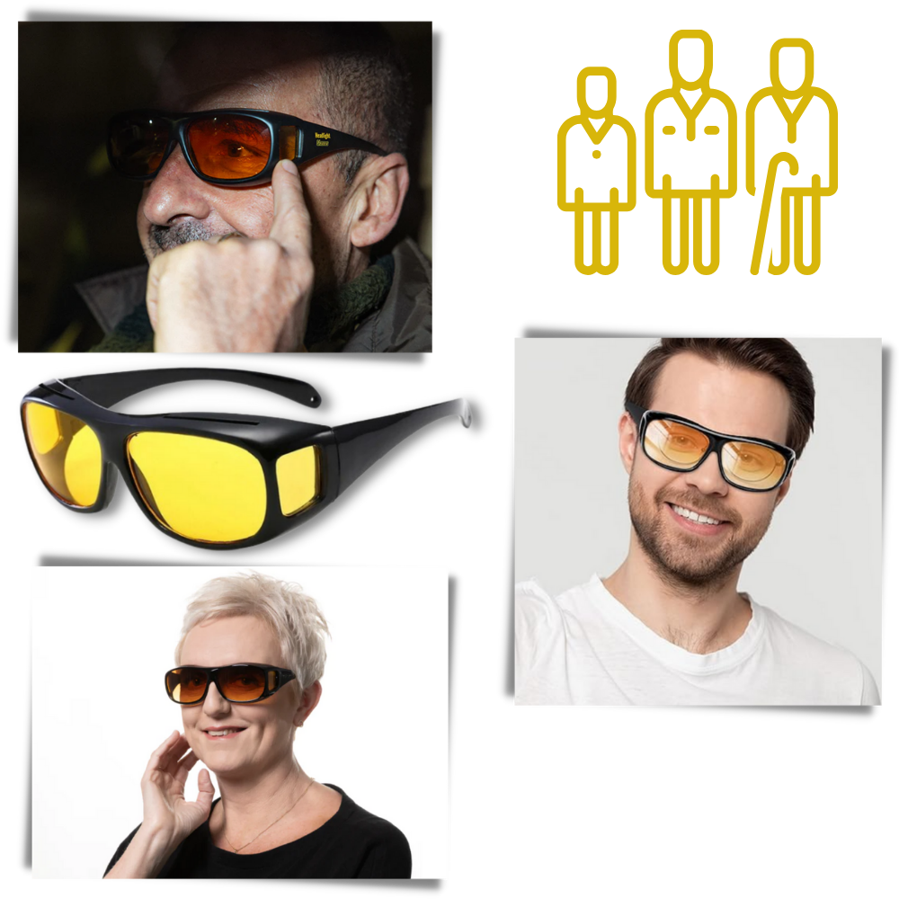 Night driving clarity glasses