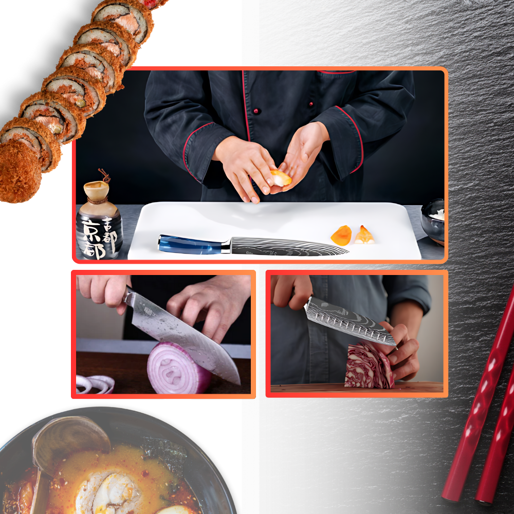 Atlantic Blue Japanese Knives