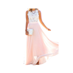 Prairie Chic Lace Chiffon Dress