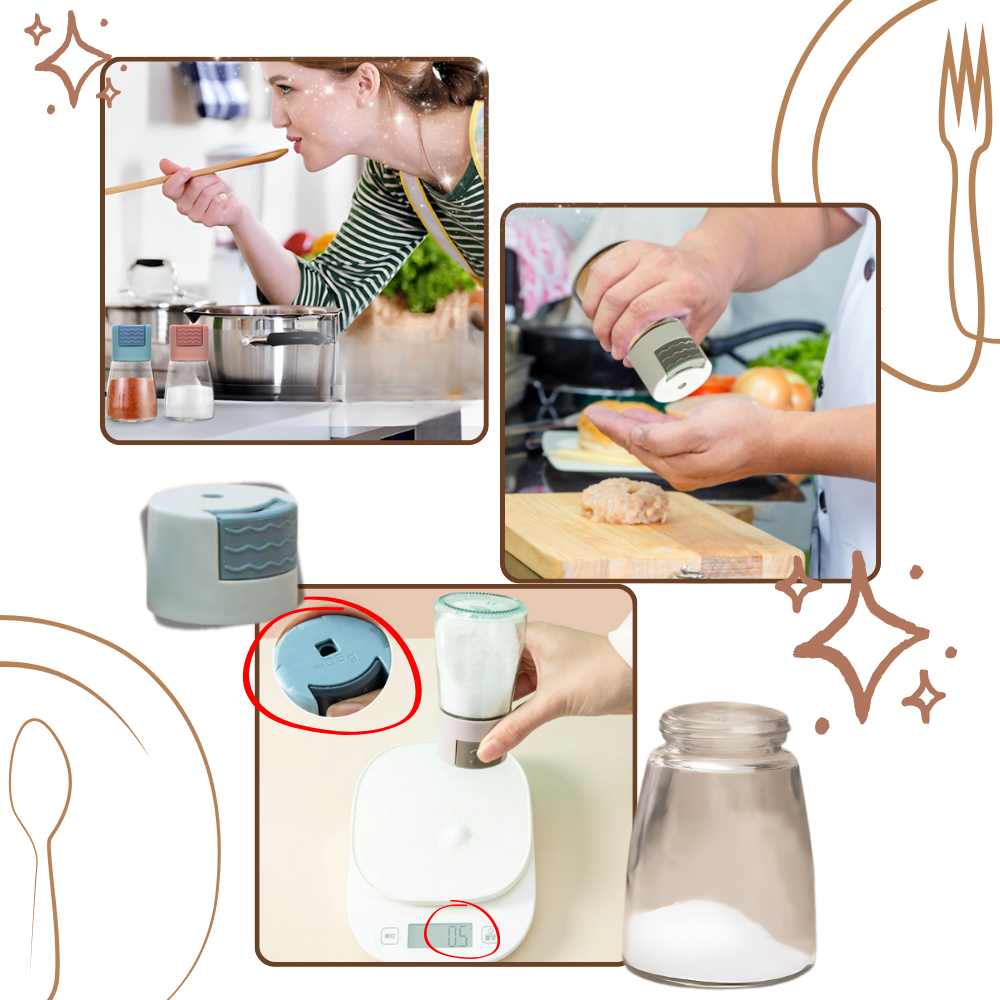 Precise Control Salt and Pepper Shakers