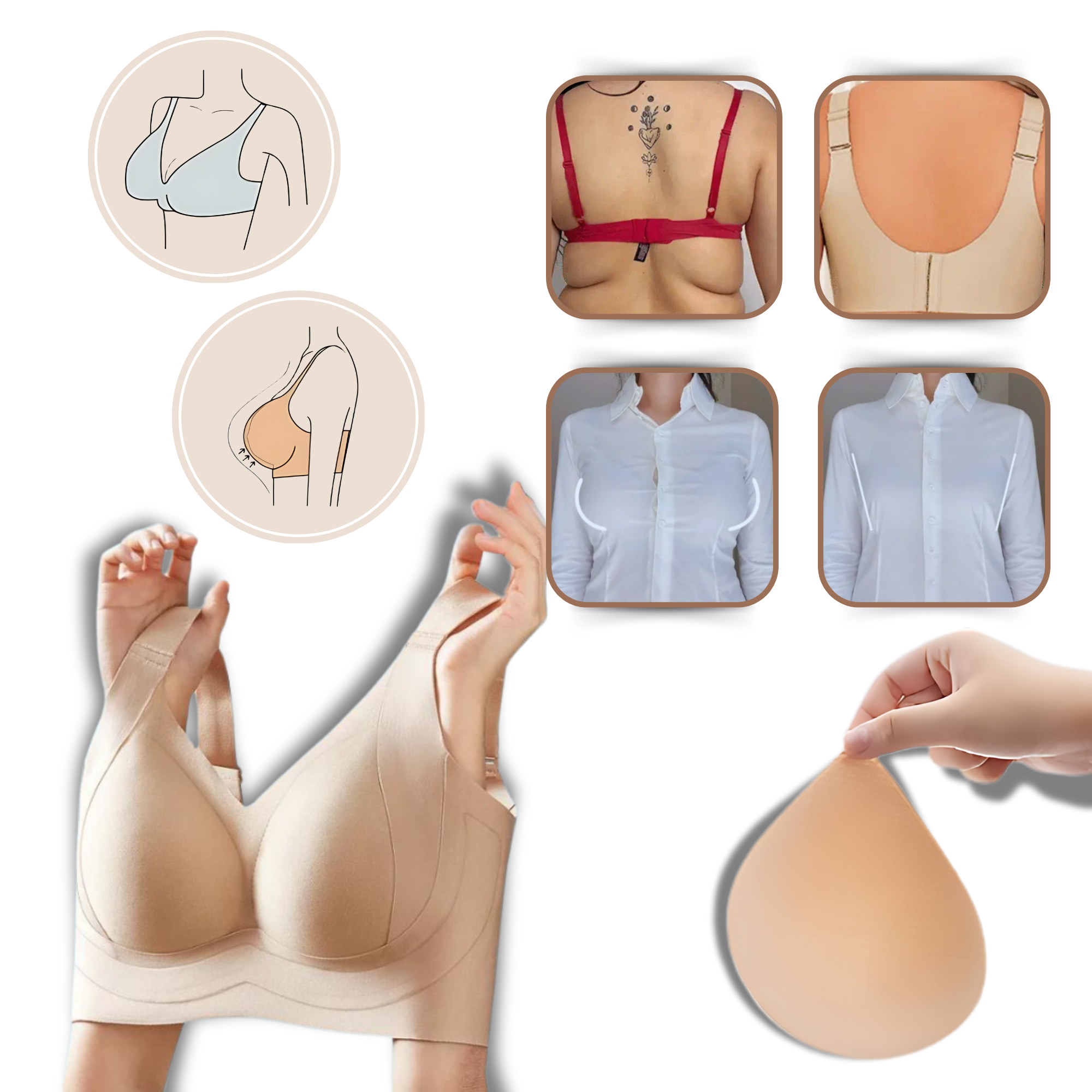 Seamless Breathable Shaper Bra