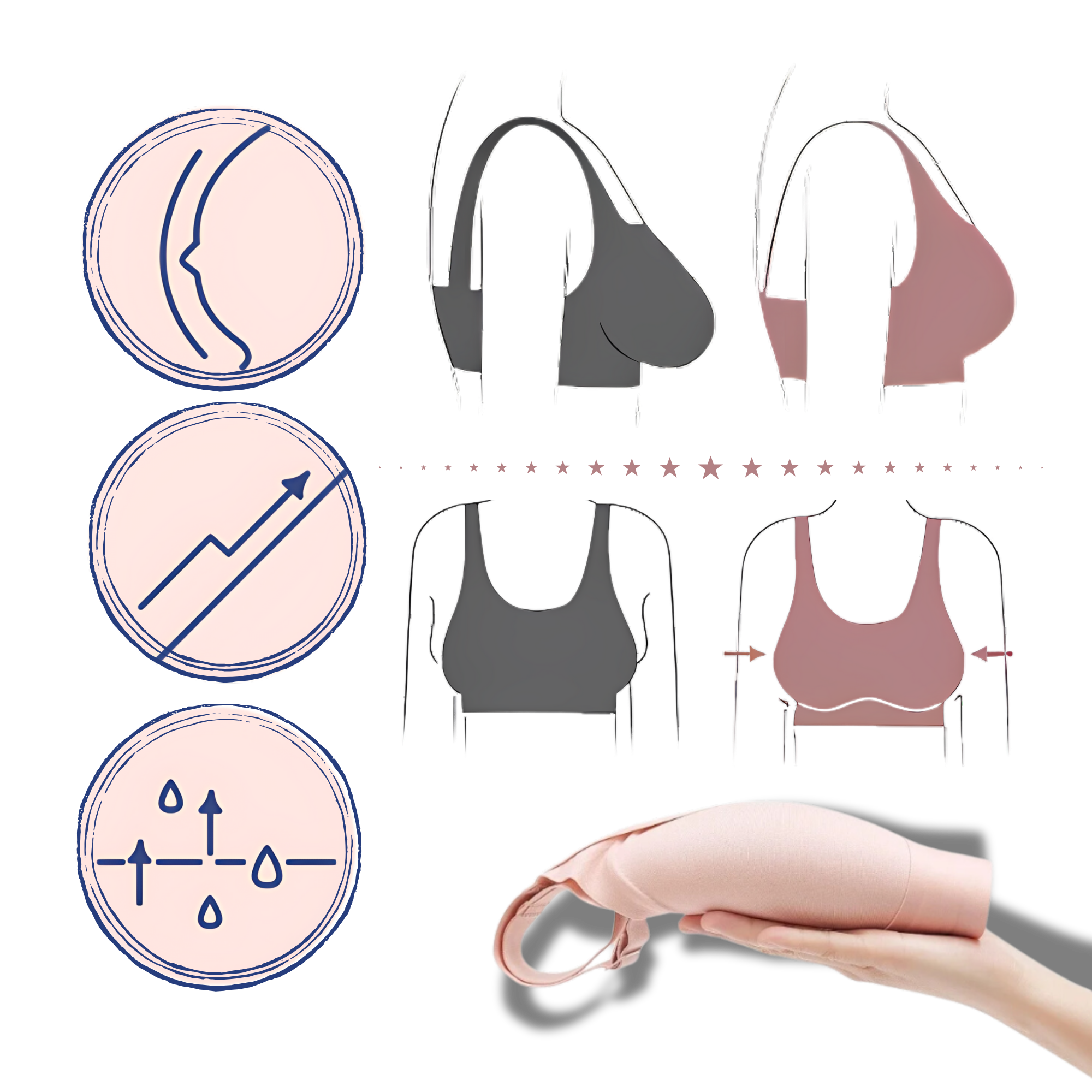 Seamless Breathable Shaper Bra