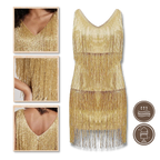 Sequin V-Neck Slip Dress
