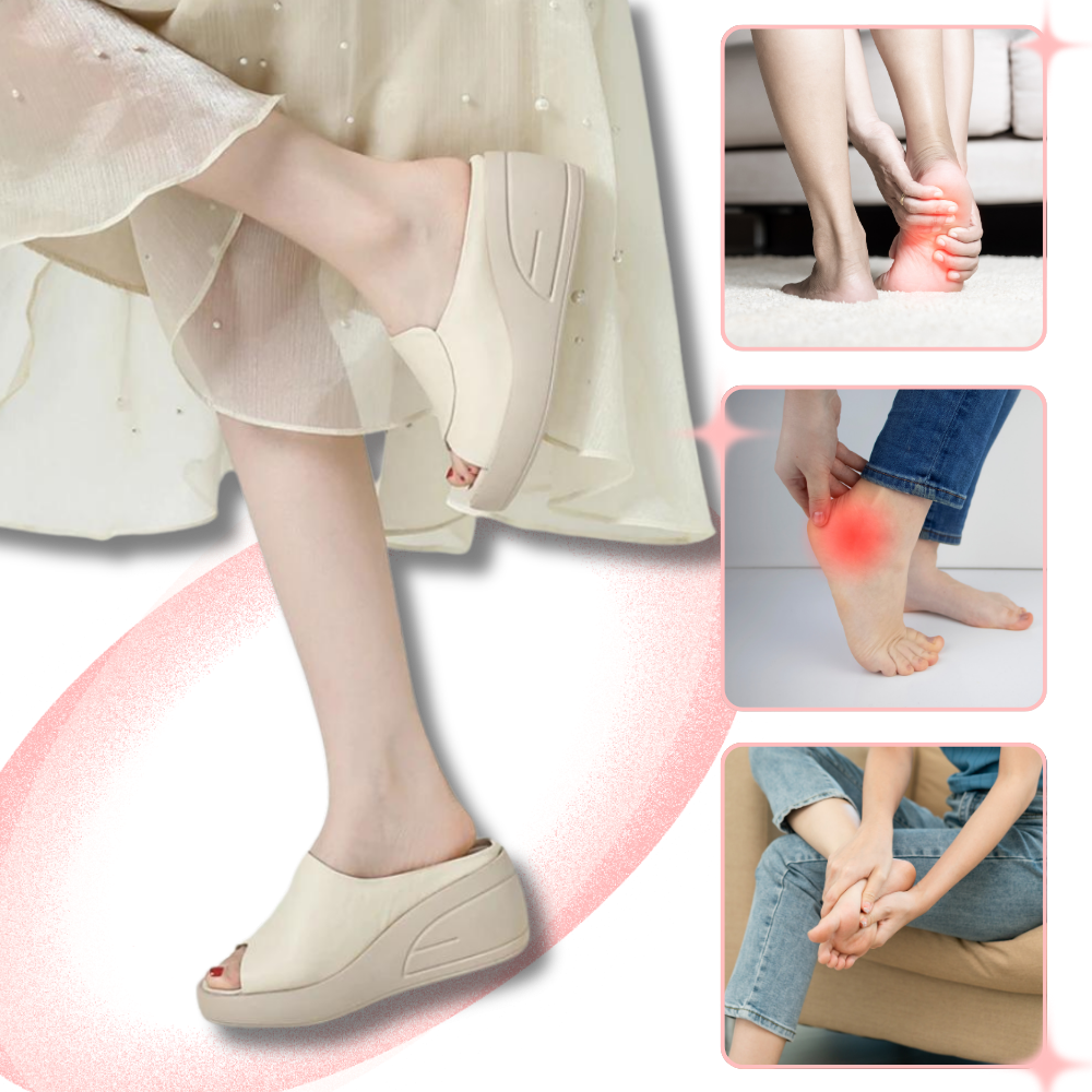 Shock Absorption Orthopedic Heeled Sandals