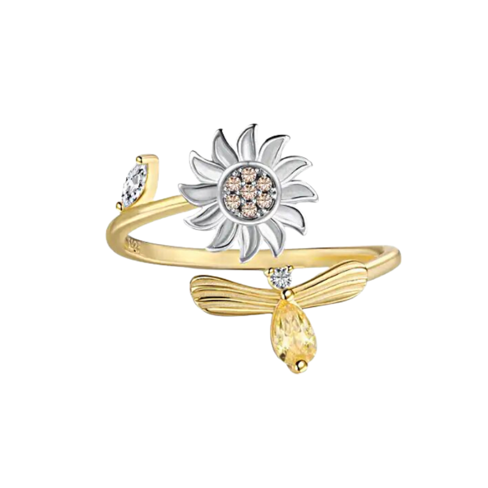 Sunflower Spinner Ring