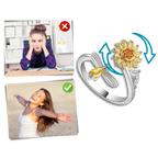 Sunflower Spinner Ring