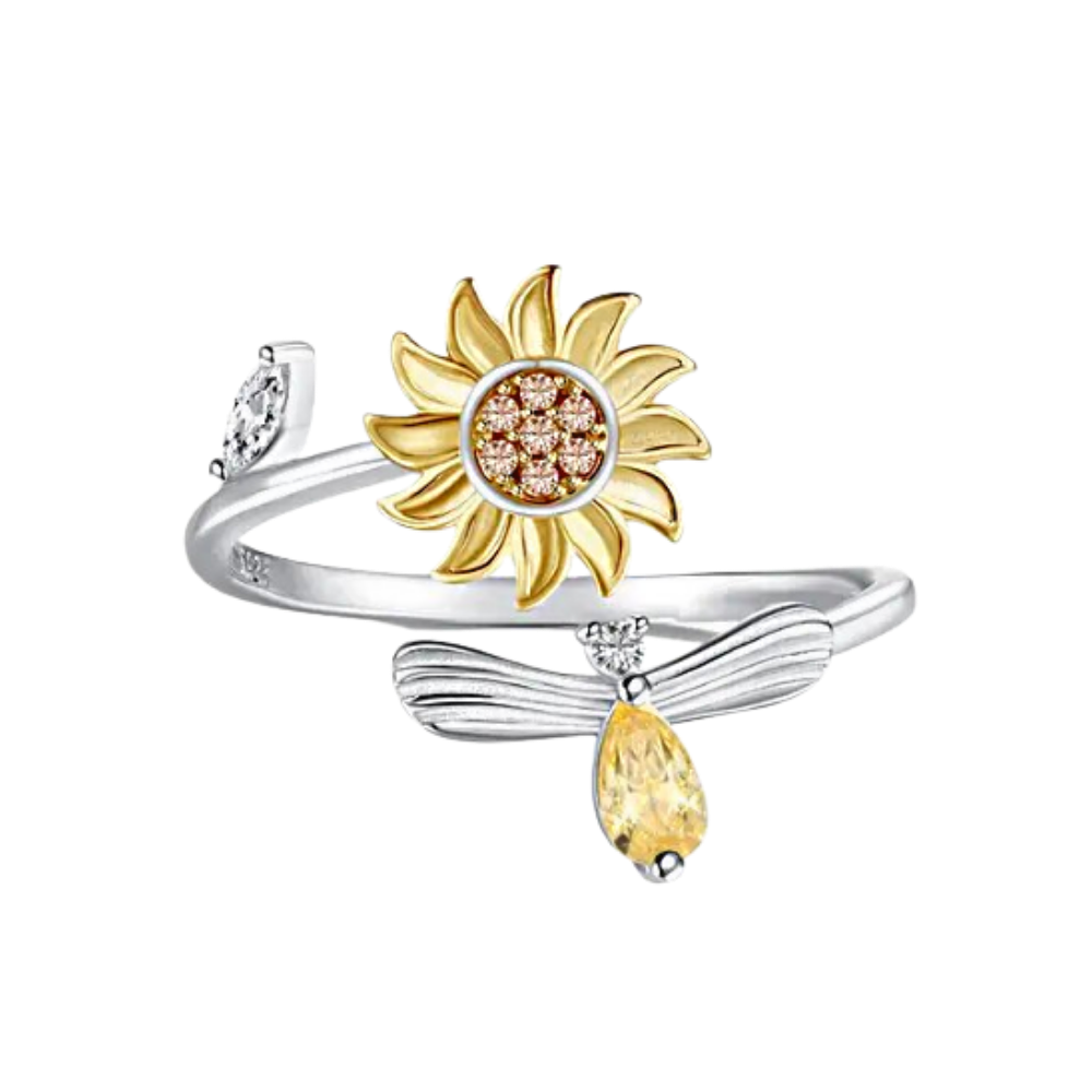 Sunflower Spinner Ring