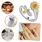 Sunflower Spinner Ring