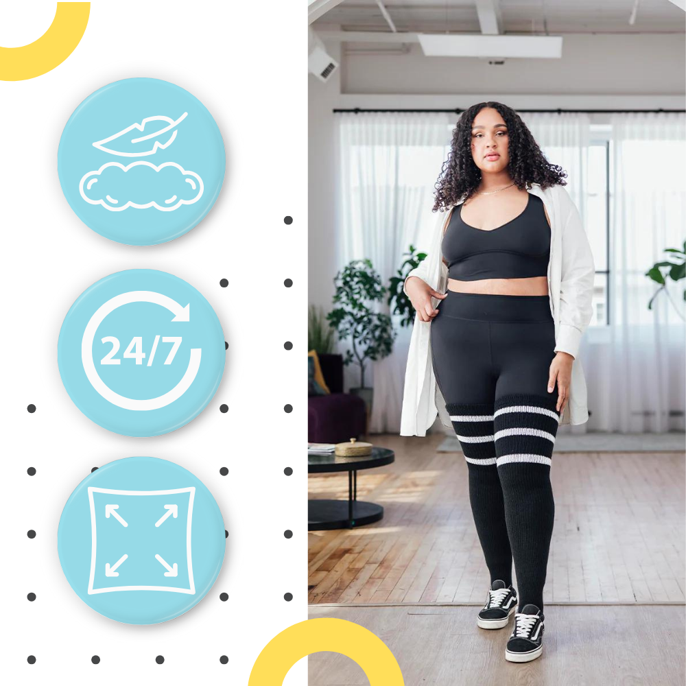 Toe Reinforced Women's Thigh High Socks