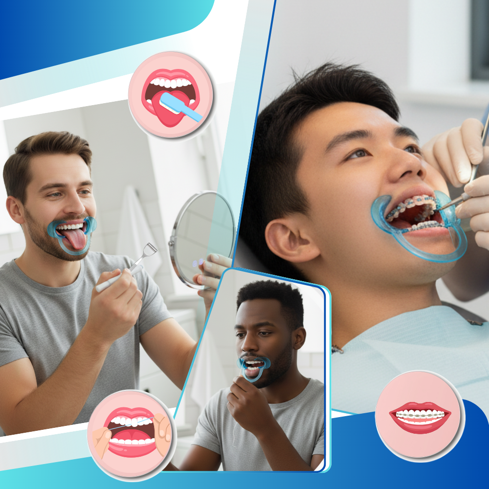 Transparent C-Shape Mouth Opener