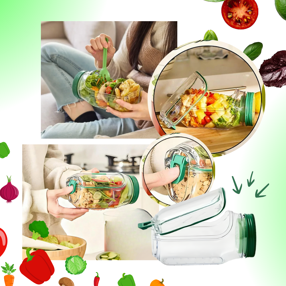 Transparent Meal Prep Jar