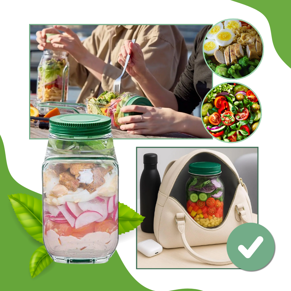 Transparent Meal Prep Jar