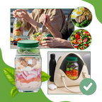 Transparent Meal Prep Jar