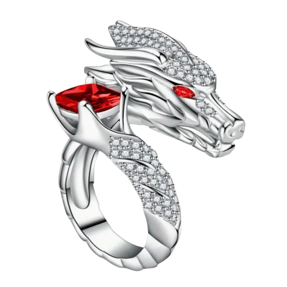 Unique Handmade Silver Dragon Ring