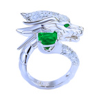 Unique Handmade Silver Dragon Ring