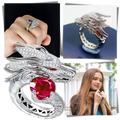 Unique Handmade Silver Dragon Ring