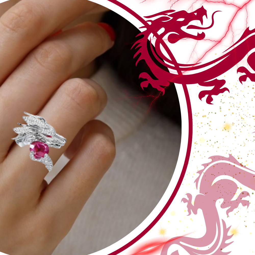 Unique Handmade Silver Dragon Ring
