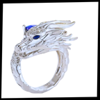 Unique Handmade Silver Dragon Ring