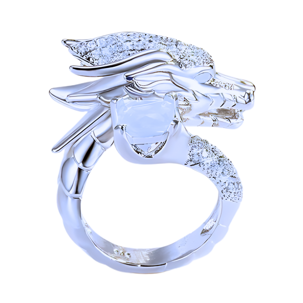 Unique Handmade Silver Dragon Ring