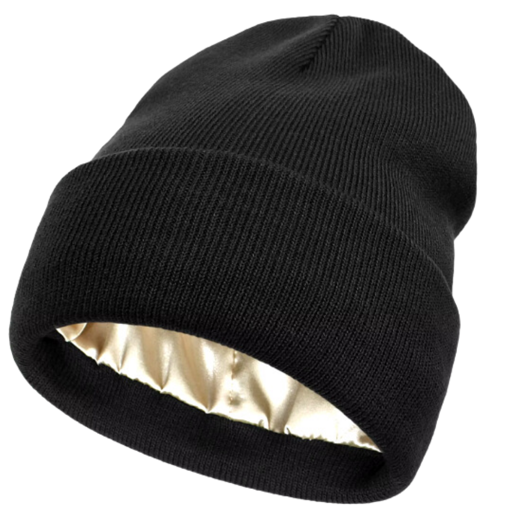 Warm Knit Satin Lined Beanie
