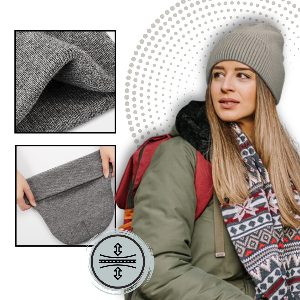 Warm Knit Satin Lined Beanie