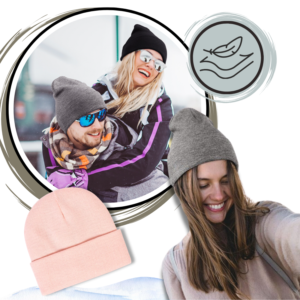 Warm Knit Satin Lined Beanie