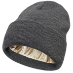 Warm Knit Satin Lined Beanie