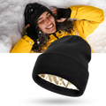 Warm Knit Satin Lined Beanie