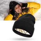 Warm Knit Satin Lined Beanie