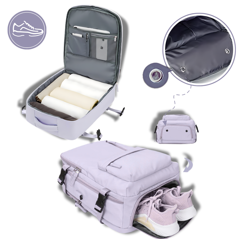 Waterproof USB Charging Travel Rucksack