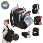 Waterproof USB Charging Travel Rucksack