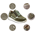 Rhinestone Wedge sneakers