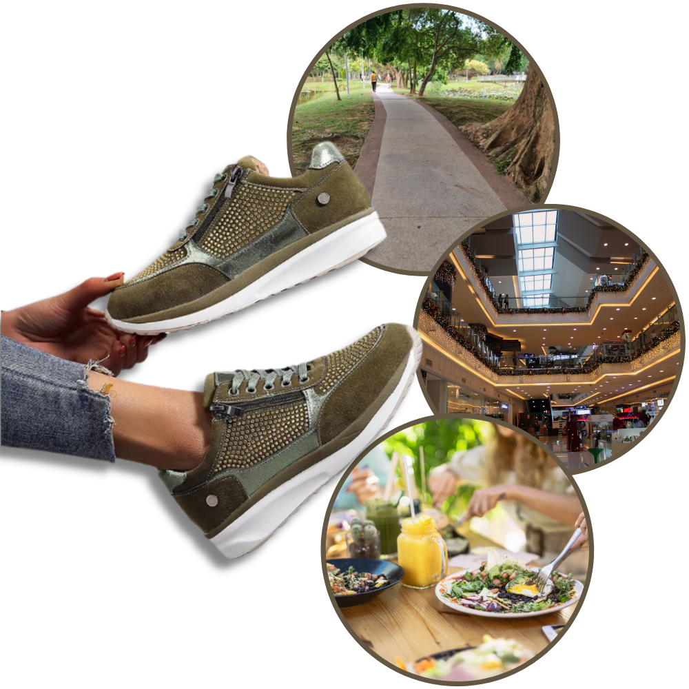 Rhinestone Wedge sneakers