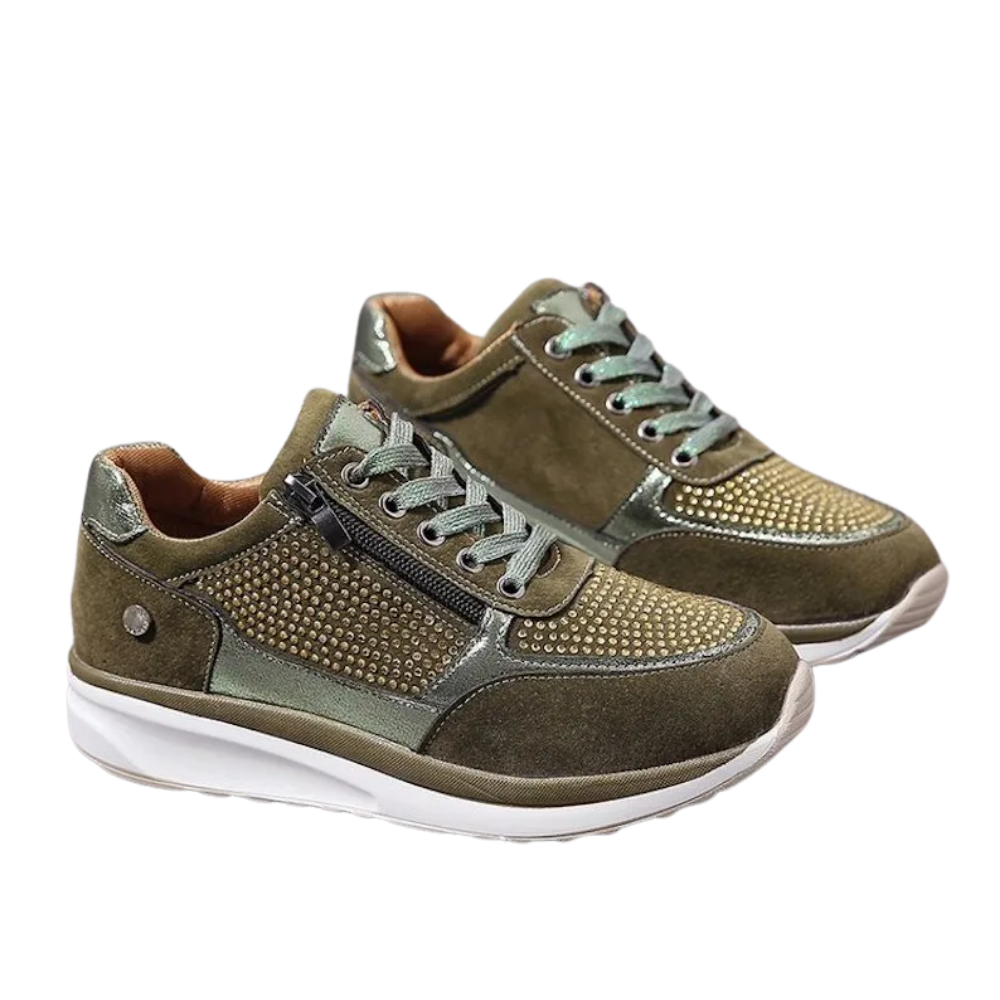 Rhinestone Wedge sneakers