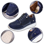 Rhinestone Wedge sneakers