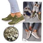 Rhinestone Wedge sneakers